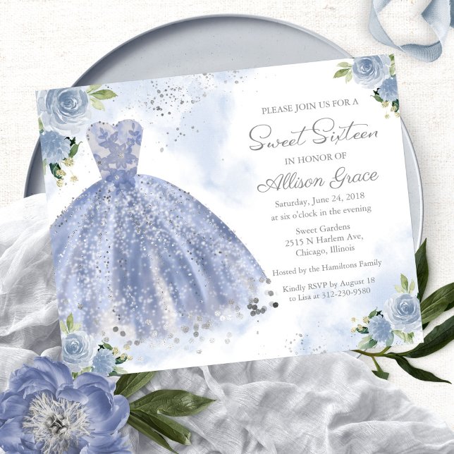 Lámina Invitación de Cumpleaños Dulces Dieciséis Vestido  (Subido por el creador)