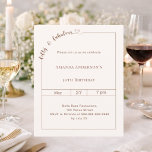 Lámina invitación de cumpleaños marfil 50 y fabuloso<br><div class="desc">Celebra un hito con estilo con esta elegante invitación de cumpleaños 50 & Fabuloso en marfil suave. Diseñada para una celebración sofisticada y memorable, esta invitación presenta un diseño limpio y moderno con un detalle de letra cursiva delicada y un sutil acento de corazón para un toque femenino y atemporal....</div>