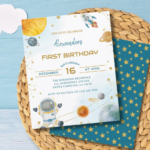 Lámina Invitación de cumpleaños número 1 del chico astron