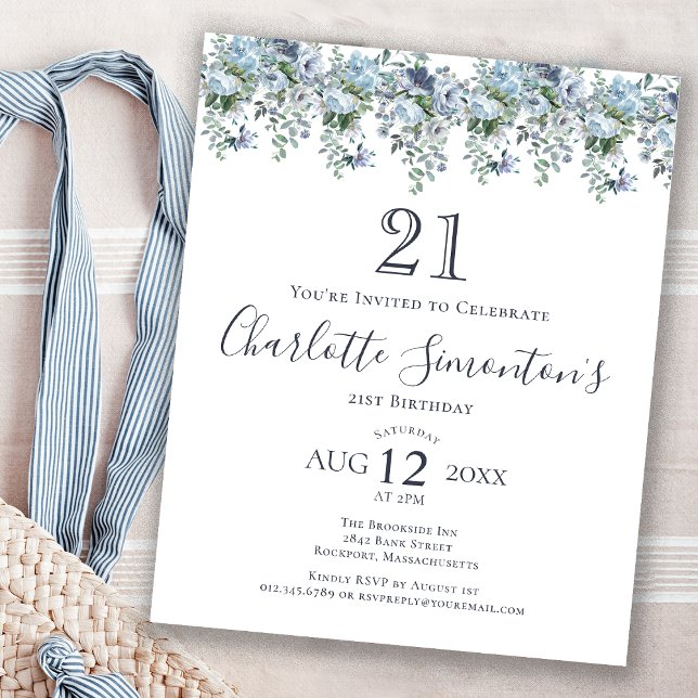 Lámina Invitación de cumpleaños número 21 de Budget Dusty (Subido por el creador)