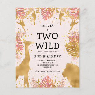 Lámina Invitación de Cumpleaños número 2 Presupuesto Dos 
