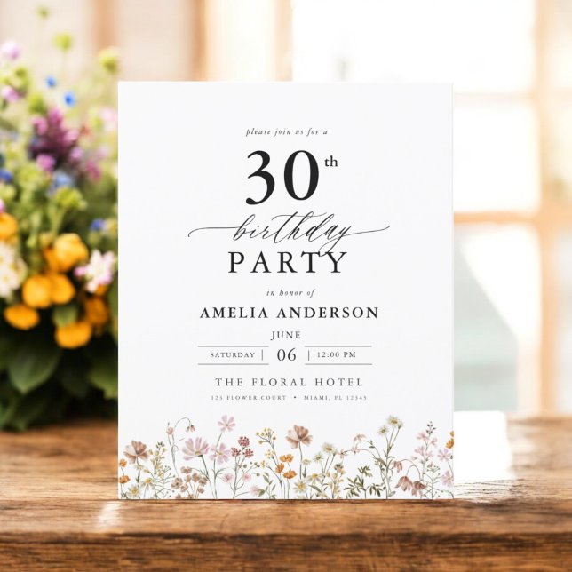 Lámina Invitación de cumpleaños número 30 de Budget Garde (Subido por el creador)