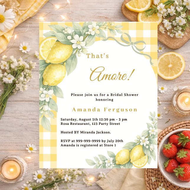 Lámina Invitación de Desayuno Nupcial italiano con cuadro (Subido por el creador)