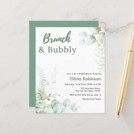 Lámina Invitación de Desayuno y Burbujas para Despedida d