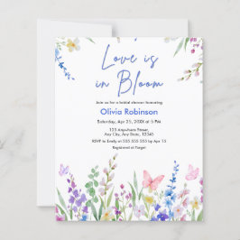 Lámina Invitación de Despedida de Soltera Amor en Flor Pr