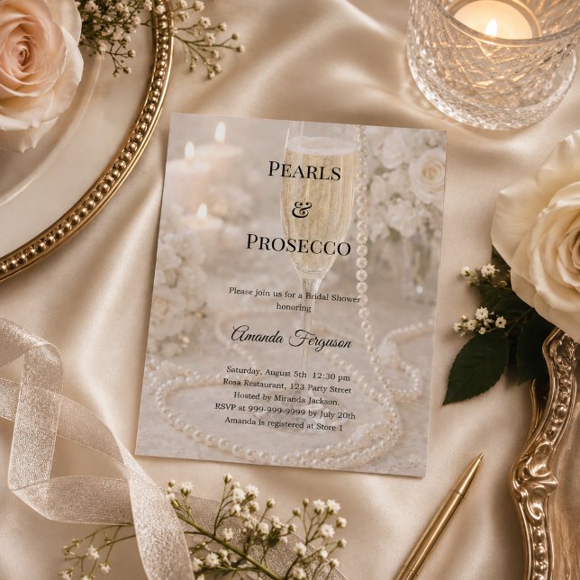 Lámina invitación de despedida de soltera de lujo de Pros (Subido por el creador)