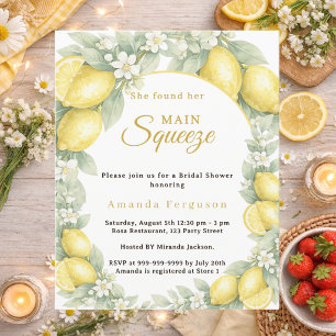 Lámina Invitación de Despedida de Soltera de verano con l