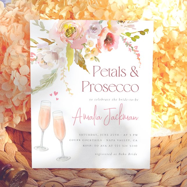 Lámina Invitación de Despedida de Soltera Floral Petals & (Subido por el creador)