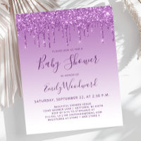 Invitación de despedida de soltera glamurosa y eco