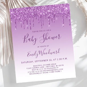 Lámina Invitación de despedida de soltera glamurosa y eco