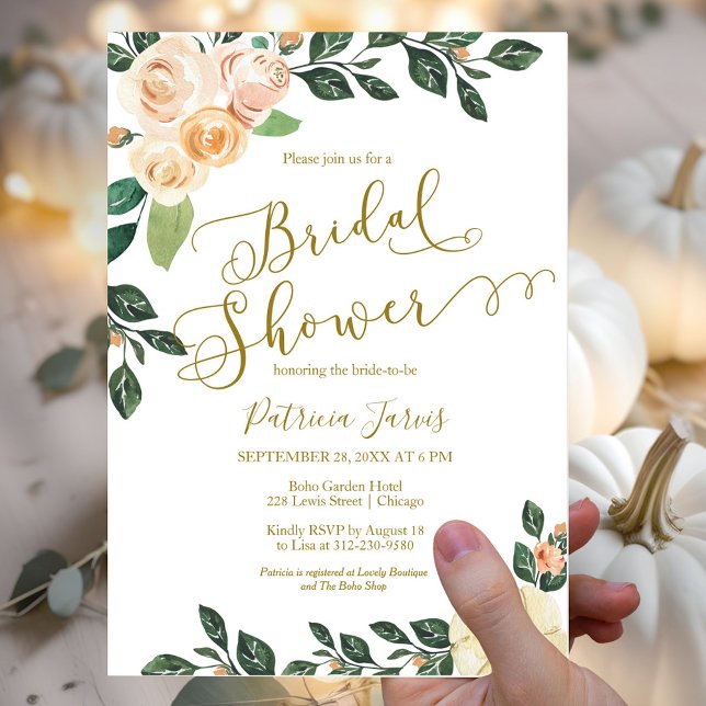 Lámina Invitación de Despedida de Soltera Otoño Presupues (Subido por el creador)