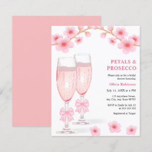 Lámina Invitación de Despedida de Soltera Pétalos Rosados