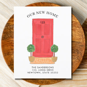 Lámina Invitación de desplazamiento de la puerta roja de 