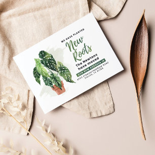 Lámina Invitación de desplazamiento de nueva dirección bo