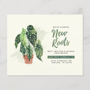 Lámina Invitación de desplazamiento de nueva dirección de