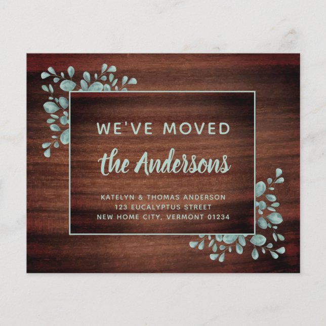 Lámina Invitación de desplazamiento de presupuesto Madera (Anverso)