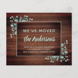 Lámina Invitación de desplazamiento de presupuesto Madera