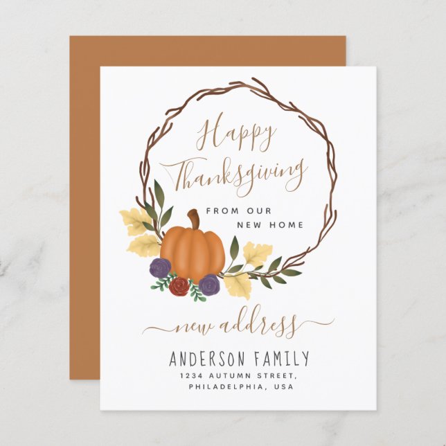 Lámina Invitación de dirección nueva de la línea de calab (Anverso / Reverso)