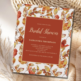 Lámina Invitación de Ducha Nupcial de Terracota Rústica E