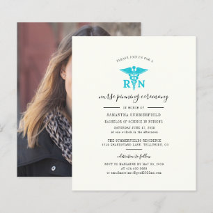 Lámina Invitación de entrega de insignia de enfermera par