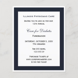 Lámina Invitación de fiesta corporativa azul con clase de