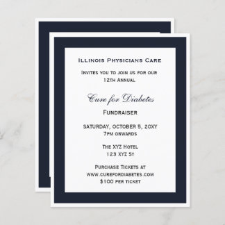 Lámina Invitación de fiesta corporativa azul con clase de