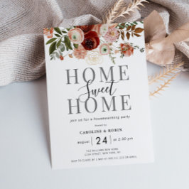 Lámina invitación de fiesta de bienvenida de flores de ot