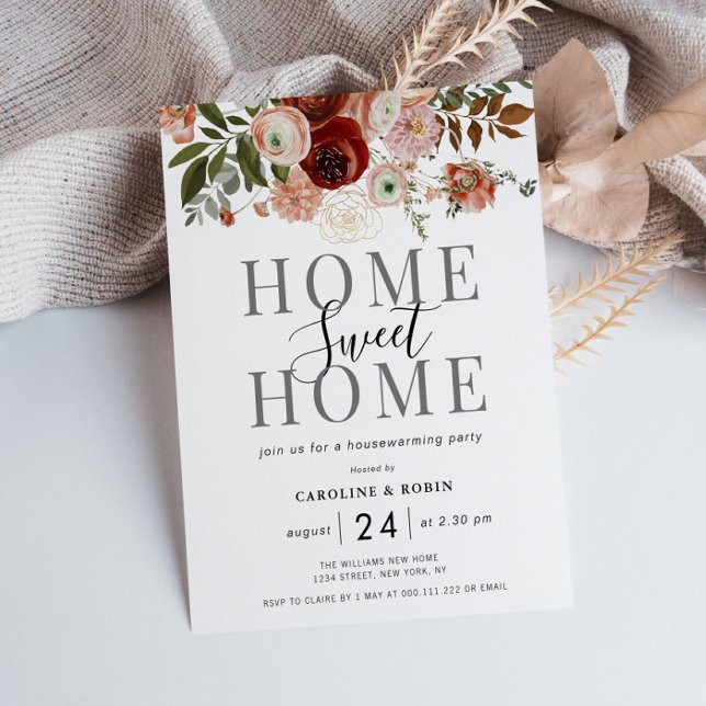 Lámina invitación de fiesta de bienvenida de flores de ot (Subido por el creador)