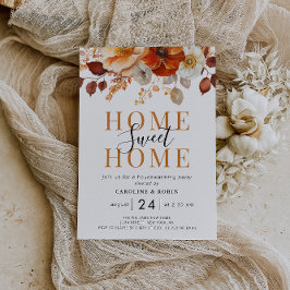 Lámina invitación de fiesta de bienvenida de flores de ot