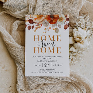 Lámina invitación de fiesta de bienvenida de flores de ot