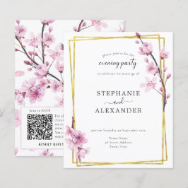 Lámina Invitación de Fiesta de código QR para la noche co