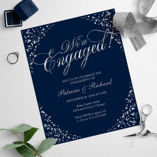 Lámina Invitación de fiesta de compromiso Presupuesto Est