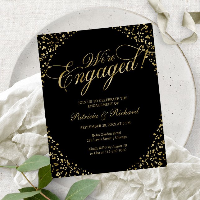 Lámina Invitación de fiesta de compromiso Presupuesto Est (Subido por el creador)