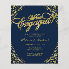 Lámina Invitación de fiesta de compromiso Presupuesto Est