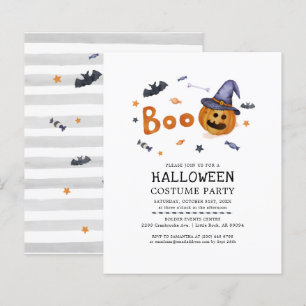Lámina Invitación de fiesta de disfraz de calabaza de Hal