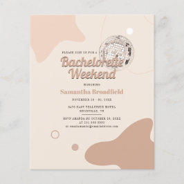 Lámina Invitación de fiesta de fin de semana de Bachelore