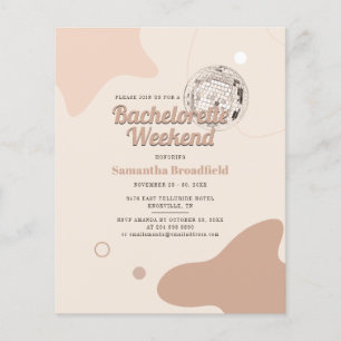Lámina Invitación de fiesta de fin de semana de Bachelore