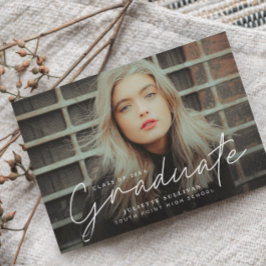 Lámina Invitación de fiesta de graduación con guión presu