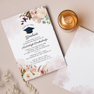 Lámina Invitación de fiesta de graduación floral 2026