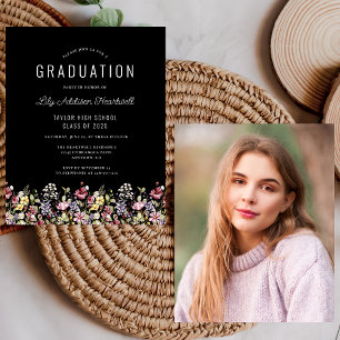 Lámina Invitación de fiesta de graduación salvaje presupu