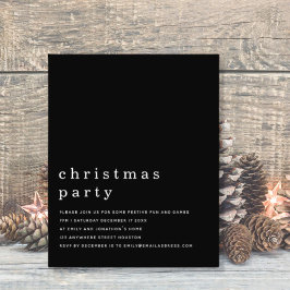 Lámina Invitación de Fiesta de Navidades blancos negros m