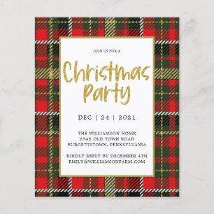 Lámina Invitación de Fiesta de Navidades de presupuesto d