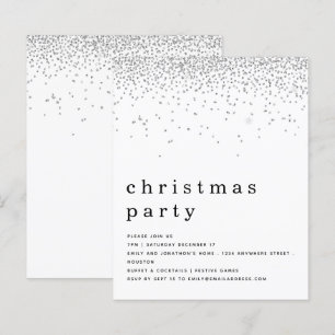 Lámina Invitación de Fiesta de Navidades de Purpurina Pla