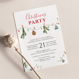 Lámina Invitación de fiesta familiar de Navidad boho