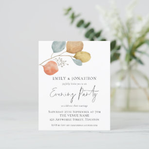 Lámina Invitación de Fiesta nocturno Boda de moda del pre