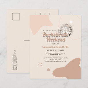 Lámina Invitación de fin de semana de despedida de solter