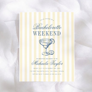 Lámina Invitación de fin de semana de despedida de solter