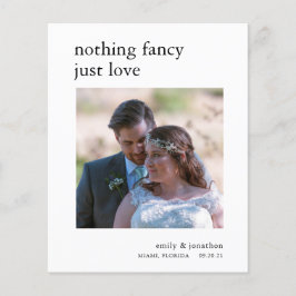 Lámina Invitación de fotografía de electores Minimalistas