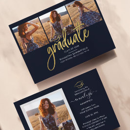 Lámina Invitación de fotos de grado 2025 moderna