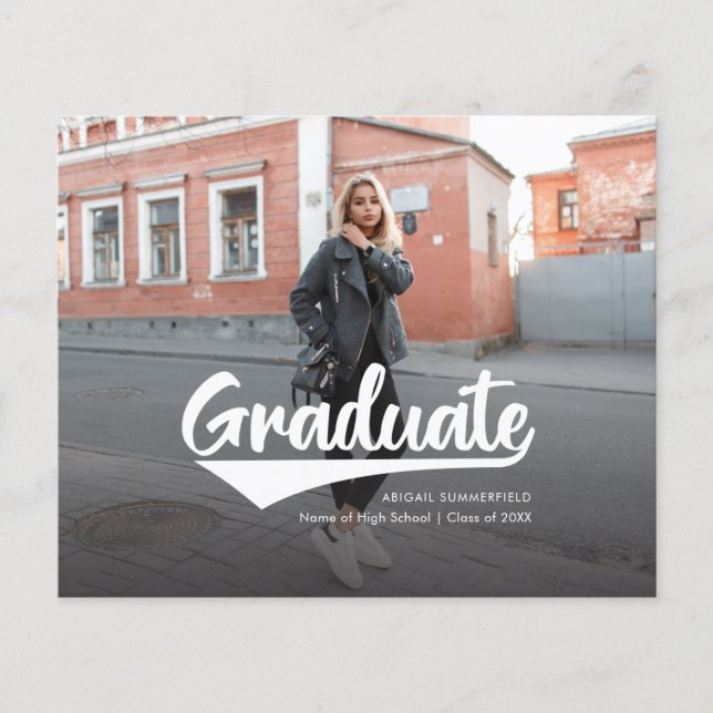 Lámina Invitación de fotos de graduación 2025 (Anverso)